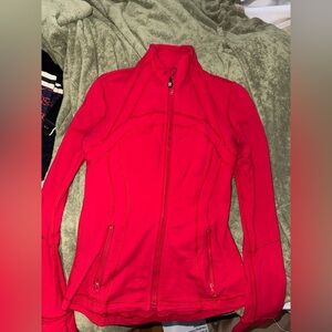 Women's Red Zip-Up Jacket